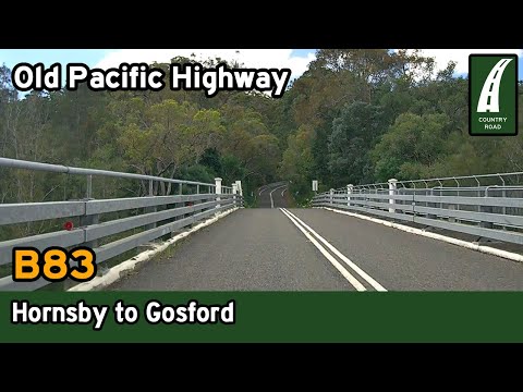 Driving the Old Pacific Highway - Hornsby to Gosford via Calga - Central Coast NSW [4K]