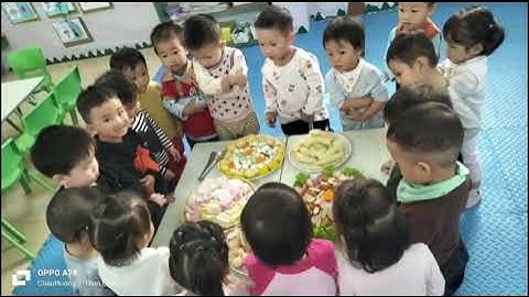 Cùng thưởng thức tiệc buffet lần thứ hai của các bé Trường Mầm non Thị trấn Than Uyên