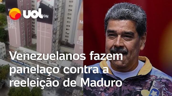 Eleições na Venezuela: venezuelanos fazem panelaço contra reeleição de Nicolás Maduro; veja vídeo