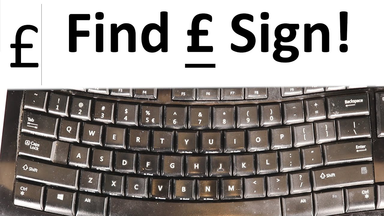 how-to-find-pound-sign-on-the-keyboard-youtube