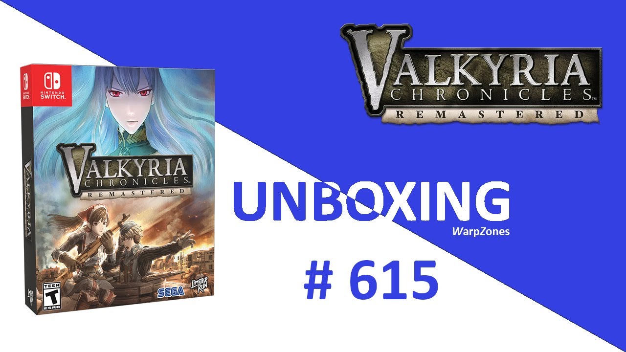 Unboxing / Déballage # 615 Valkyria Chronicles Remastered Gallian Edition [NSW] (Limited Run)