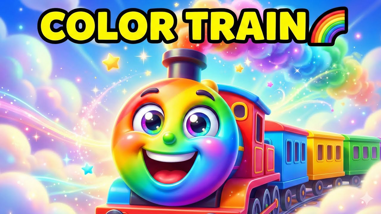 Magical Color Train 🚂🎨 | Learn Colors for Kids | Fun Cartoon Train ...