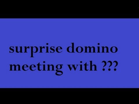 Surprise domino meeting with ???