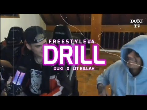 DUKI x Lit killah - Drill (Freestyle en stream) #spanishdrill