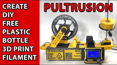 FREE HOW TO : Recycle Plastic Bottles At Home! Create RepRap 3D Printer Filament with Pultrusion!