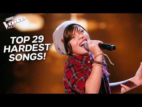 TOP 29 Kids Tackling The HARDEST Songs! | The Voice Kids Compilations