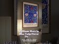 William Morris Blue Tulip Print with Red &amp; Pink Blooms = Bold Victorian Vibes 🔥  #etsyfinds