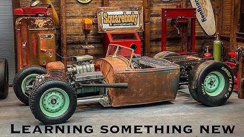 Crusted Rust, Learning A New Patina Method, Scale Garage Hangout, Custom RC RatRod Roadster