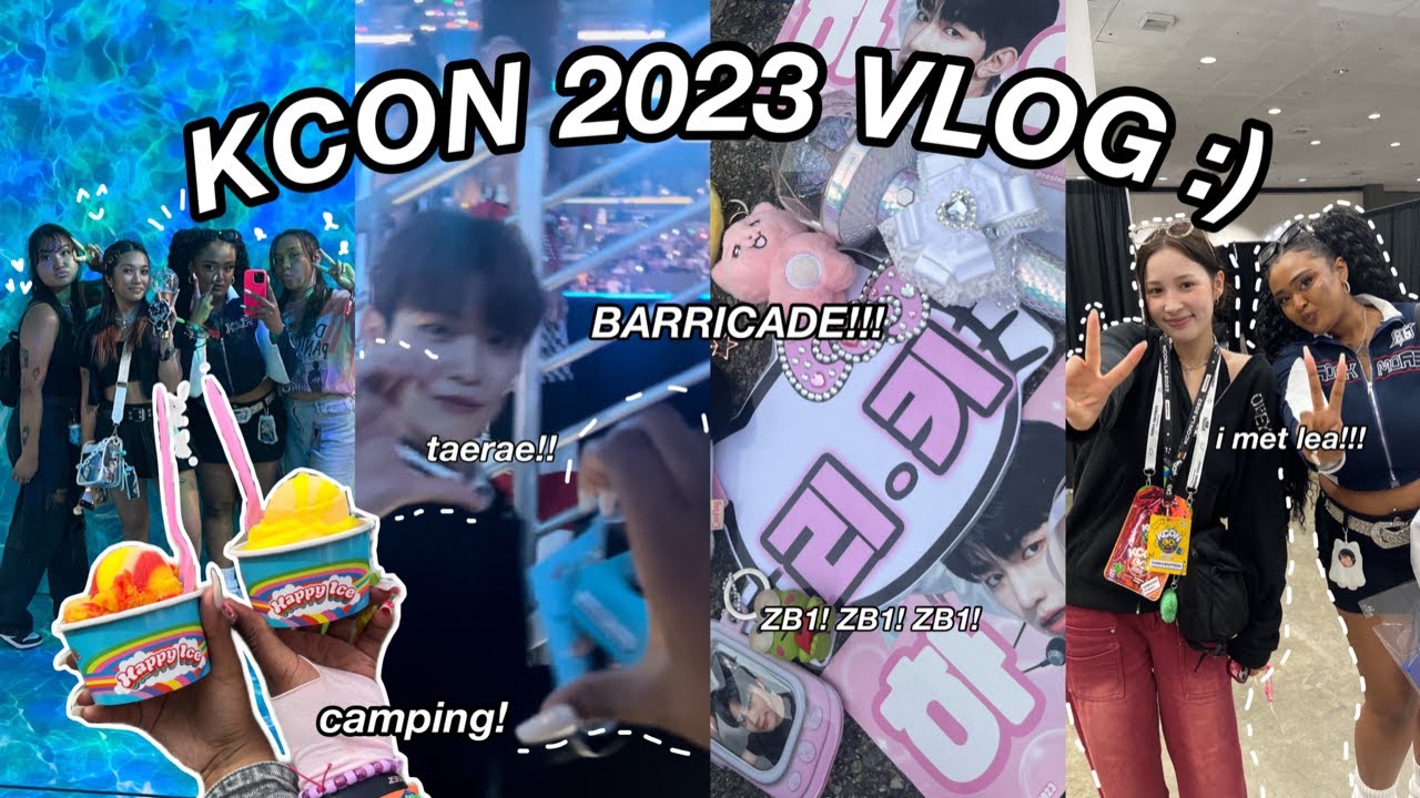 KCON LA 2023 VLOG | barricade, camping, & internet friends!!