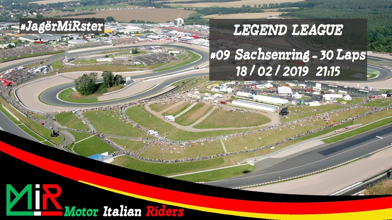 MotoGP 18 Legend League Round #09 Sachsenring Live Streaming 1080p 