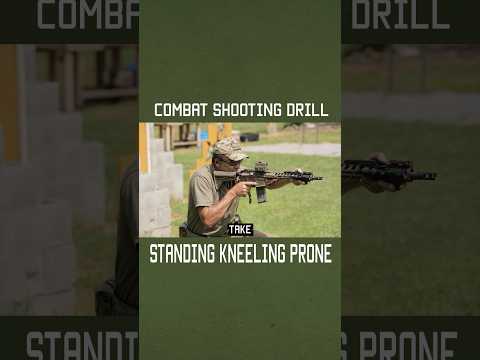 Combat Shooting Drill: Standing Kneeling Prone #specialforces #military #army #training