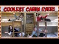 IN THE COOLEST CABIN right before snow storm hits! | We Are The Davises