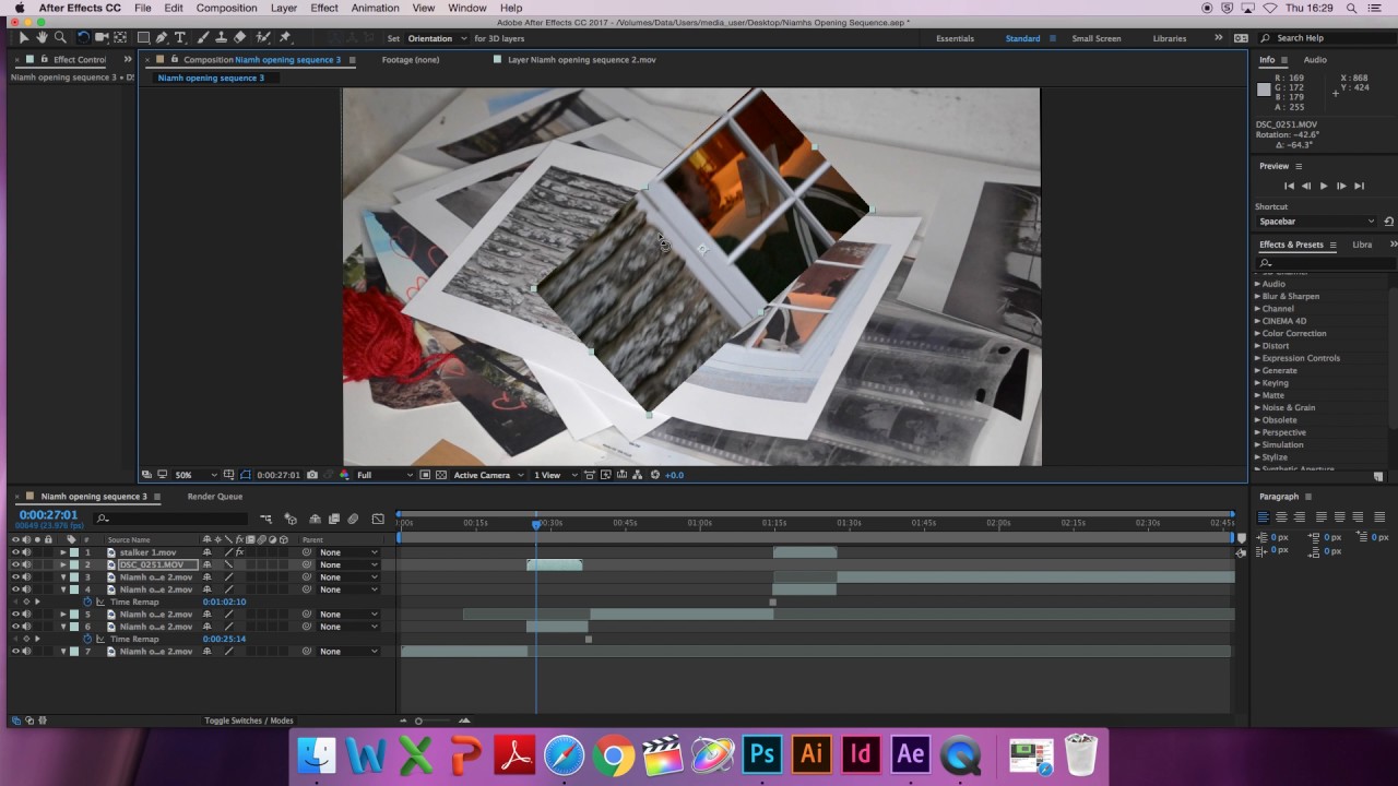 editing my opening sequence - distorting - YouTube