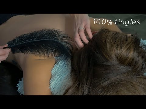 ASMR Full body scratching, tracing and tickling - No talking