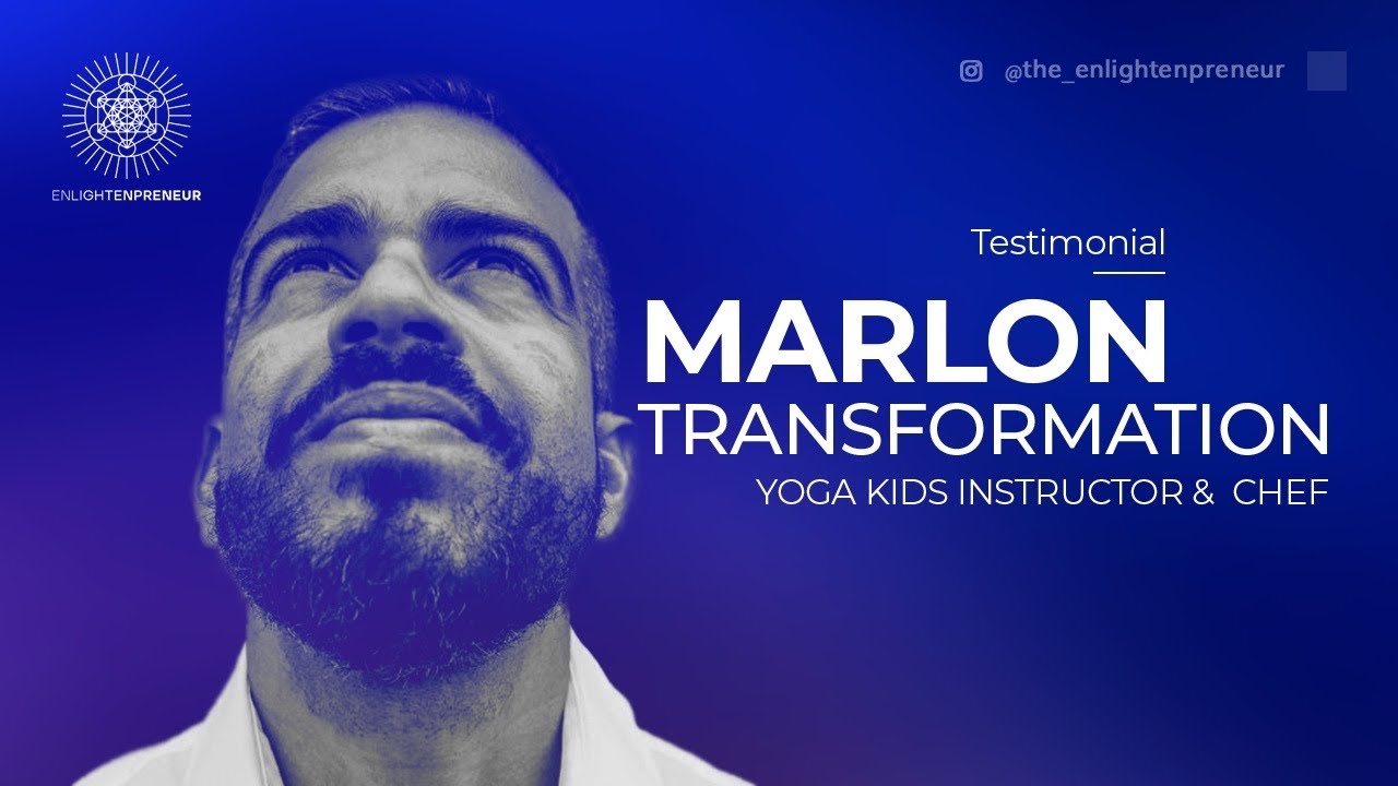 Marlon and his testimonial on Enlightenpreneur Coaching