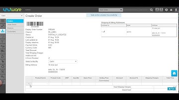 Create Orders on Uniware