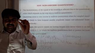 UNIT 1 LECTURE 4 NON-UNIFORM QUANTIZATION