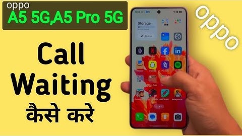 How to do call waiting in Oppo A5, A5 Pro