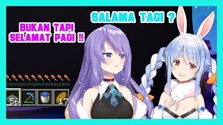 [ Hololive sub indo ] Moona ngajarin Pekora bahasa indonesia