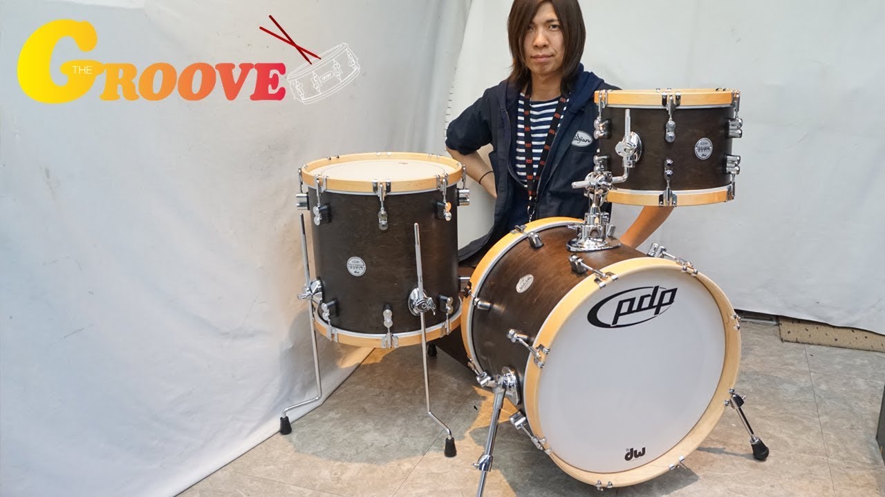 池部楽器店】タム＆フロアタムにウッドフープを装備したpdp by DW