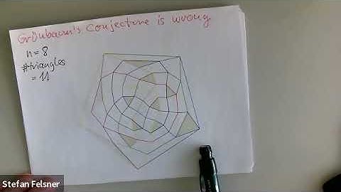 Combinatorics of Pseudocircle Arrangements - Stefan Felsner (TU Berlin)