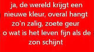 Video thumbnail of "Andre van Duin - Als de zon schijnt - Songtekst/Lyrics"