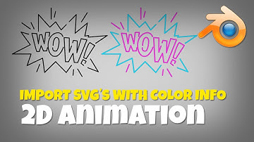 How to import SVG graphics from Adobe Illustrator with the Color information in Blender 2.9