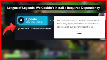League of Legends: We Couldn’t Install a Required Dependency (Quick fix)