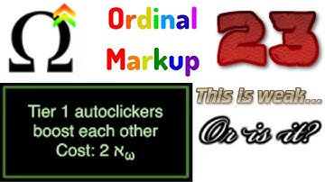 Ordinal Markup Episode 23: Second Aleph Upgrade!!