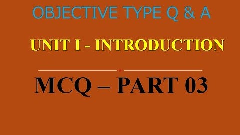MCQ ON FINITE ELEMENT ANALYSIS | UNIT I | INTRODUCTION | PART 03 | 20 Q & A | ASHWIN PRABHU G