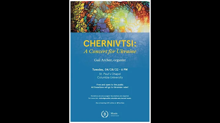 Chernivtsi: A Concert for Ukraine, with Gail Arche...