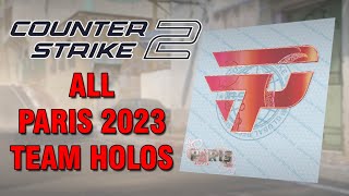 Counter Strike 2 - All Paris 2023 Holo Team Stickers Showcase