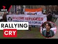 Protesters rallied against the proposed laws to jail illegal immigrants  7 news australia