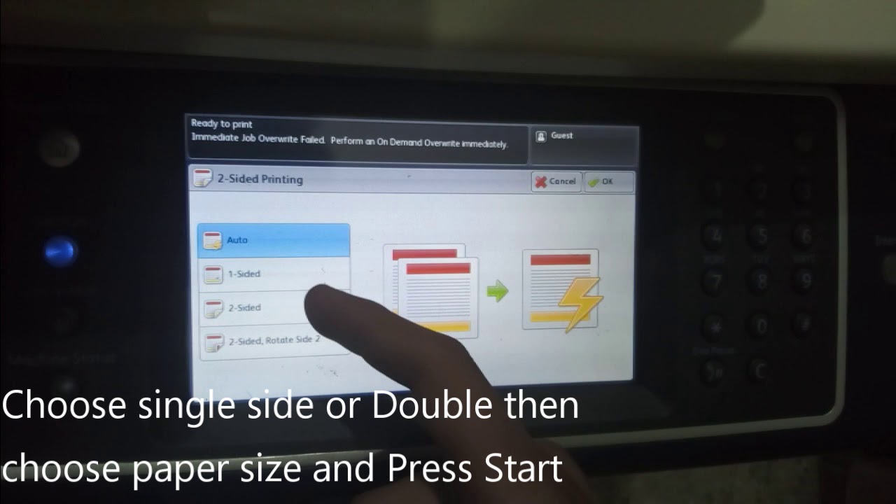 How to Print From USB Xerox 5855 PDF Printing, Pictures Printing‬