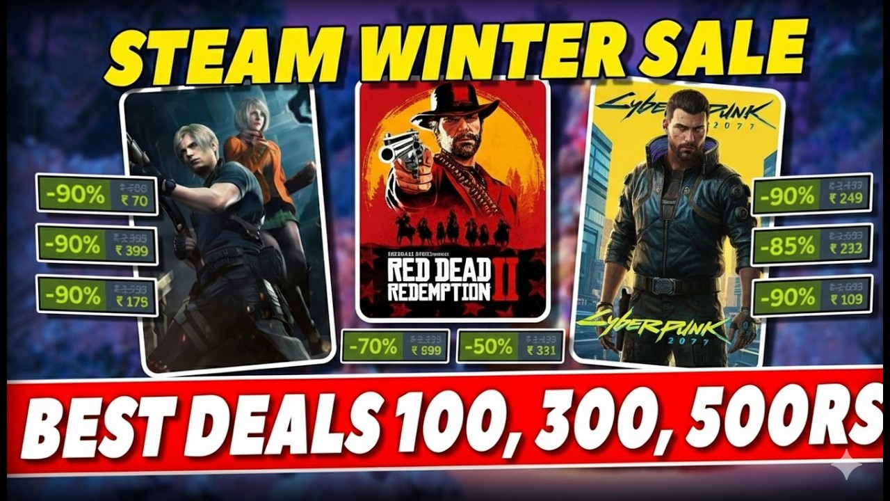 Best Steam Winter Sale Deals Under ₹100, ₹300 & ₹500 (Hidden Gems)(Don ...