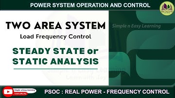 Static Analysis of Two Area System | Steady State Analysis | Load frequency control | PSOC