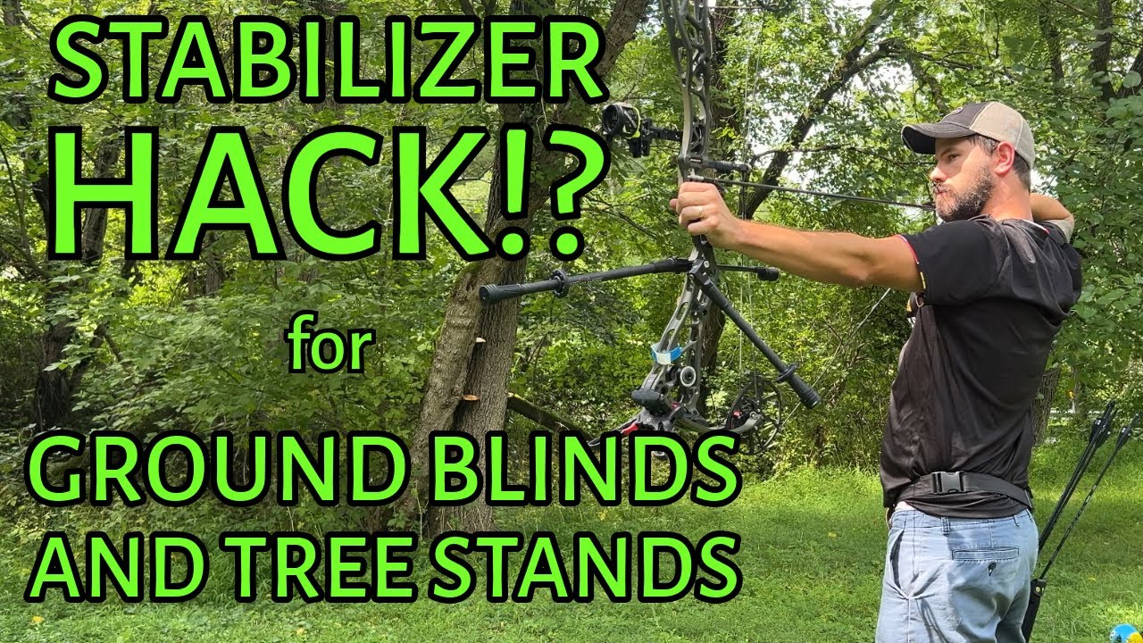 Try this STABILIZER HACK for Tree Stands and Ground Blinds - YouTube