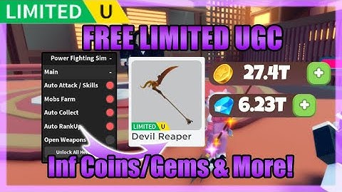 [FREE LIMITED UGC] Power Fighting Simulator Script • Infinite Coins / Gems • Get All Hero [Roblox]