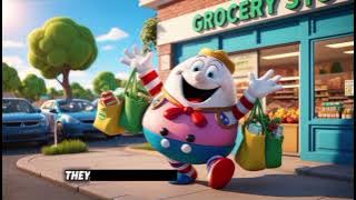 Download lagu '🎶 Humpty Dumpty Goes Shopping! 🥚🛒 Animated Nursery Rhyme for Kids | Fun Grocery Adventure!'