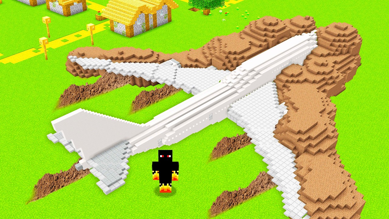 Sobrevivi 100 Dias a um ACIDENTE DE AVIÃO no Minecraft