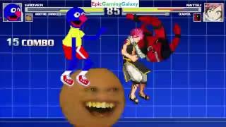 Grover And The Annoying Orange VS Natsu Dragneel And Deadpool In A MUGEN Match / Battle / Fight