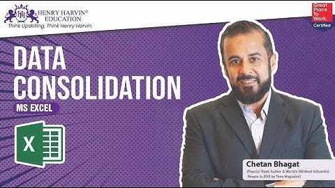 Data Consolidation | Basics of Formula Functions | Advanced Excel Course Henry Harvin