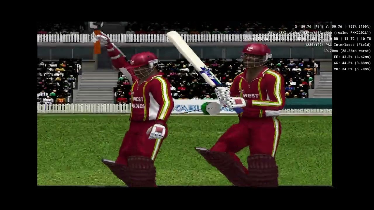 Ricky Ponting International Cricket 2005 - Aethersx2 Android PS2 Emulator SD888 Realme GT