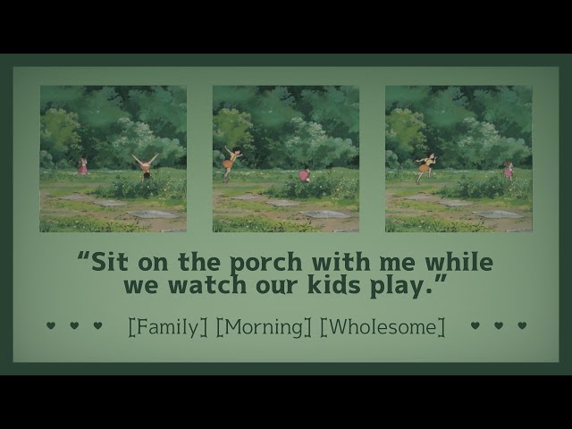 Cozy morning on the porch with our family [ASMR Married RP F4A] [Family] [Morning] [Wholesome]