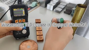 Ultrasonic thickness gauge measures thickness of copper materials