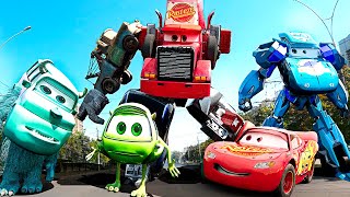 Lightning McQueen TRANSFORMERS in Real Life 2024 disney cars 4 PIXAR