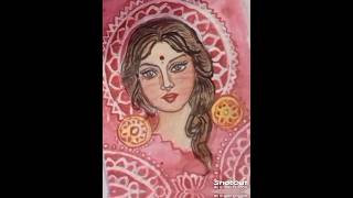 Women’s Day Special 🌸 Easy Beautiful Woman Drawing | Sketch to Color #shorts #womensday