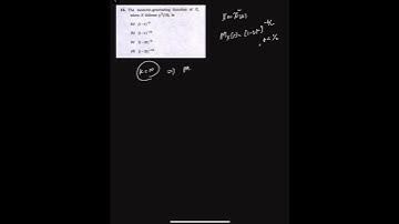 Moment Generating Function of Chi-square Distribution | UPSC ISS 2024 Paper-1 | Problem-16