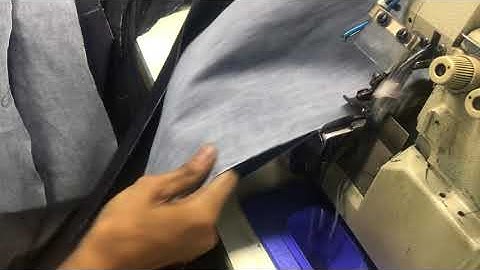 Denim inseam on overlock