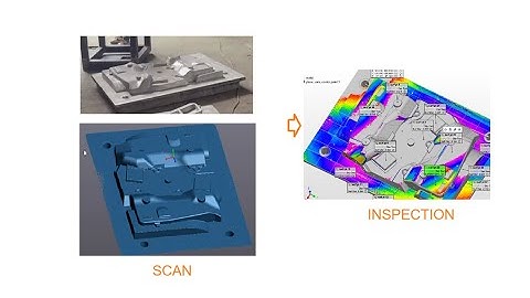 Scan 3D- Inspection khuôn nhôm trên polywork.  #thietkenguoc #3dscan #polywork